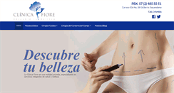 Desktop Screenshot of clinicafiore.com.co